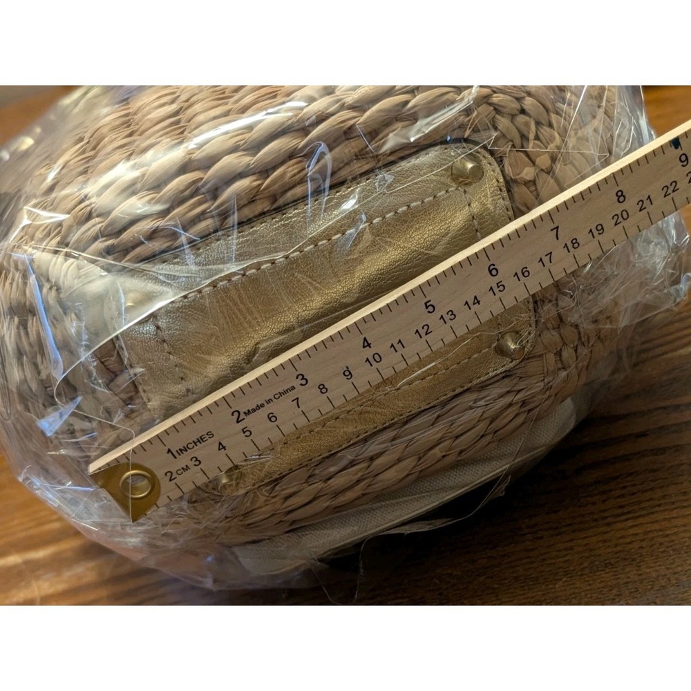 ✨ RARE Y2K Limited Edition Coach Legacy Straw Basket Bag Patchwork Beach Summer - Picture 16 of 16